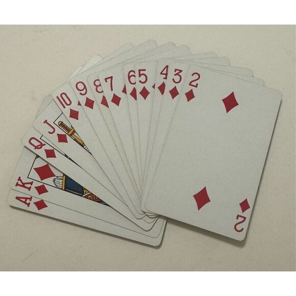 Rare New In Case 1960s Disneyland Deck Playing Cards Castle Plastic With Case - Picture 6 of 9